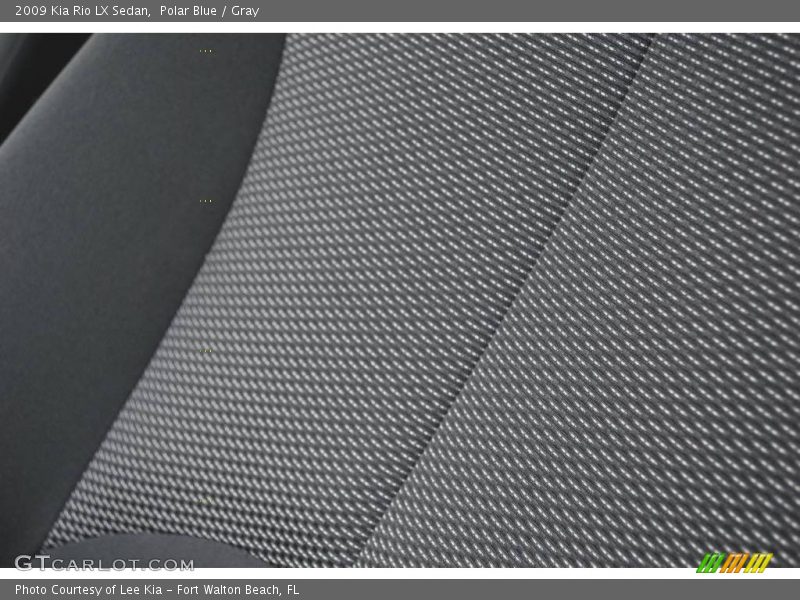 Polar Blue / Gray 2009 Kia Rio LX Sedan