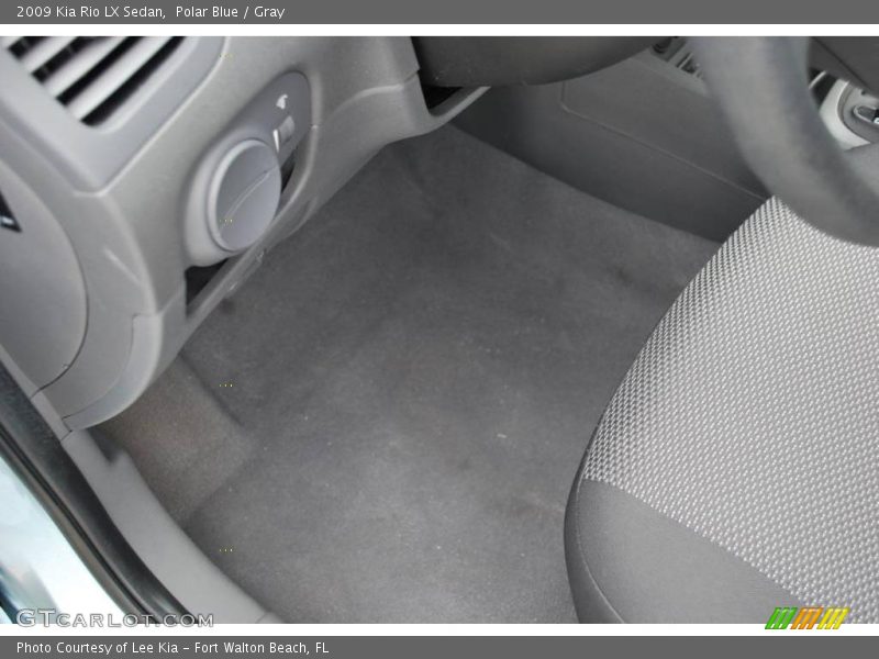 Polar Blue / Gray 2009 Kia Rio LX Sedan