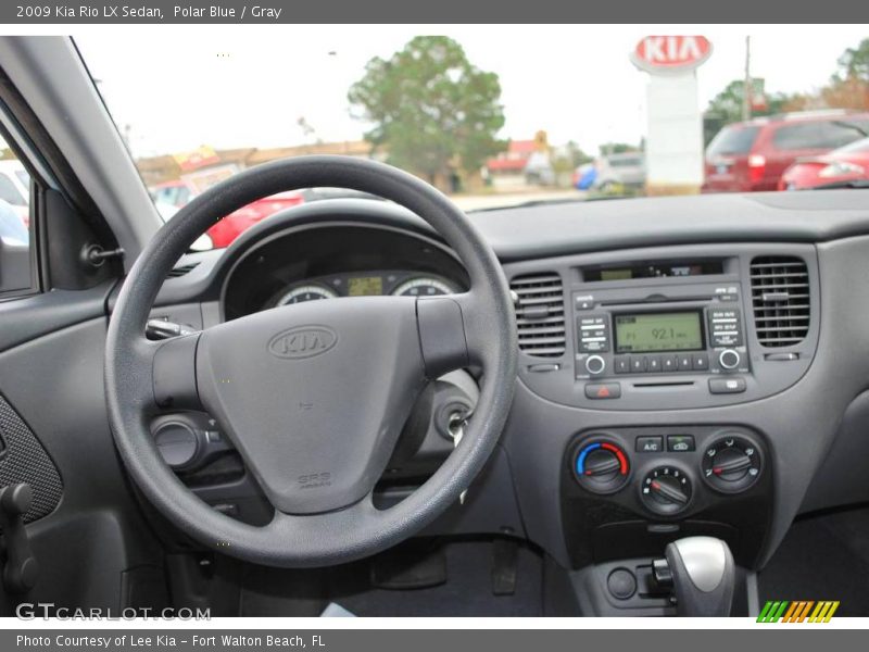 Polar Blue / Gray 2009 Kia Rio LX Sedan