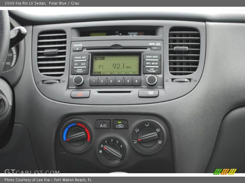 Polar Blue / Gray 2009 Kia Rio LX Sedan