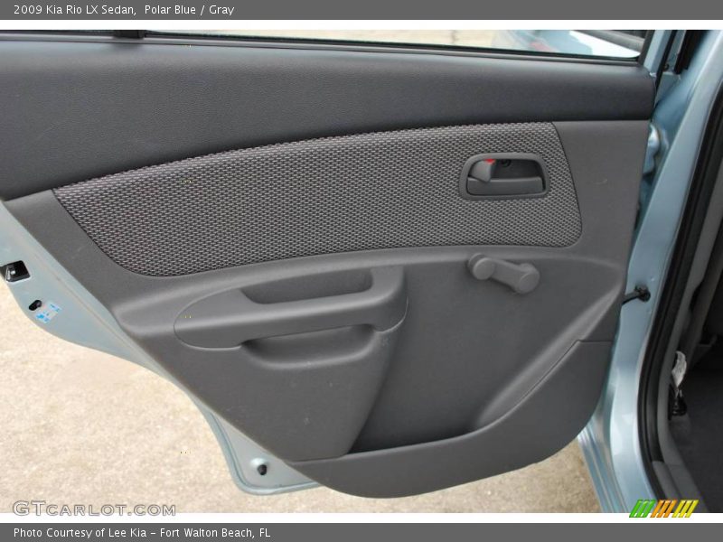 Polar Blue / Gray 2009 Kia Rio LX Sedan