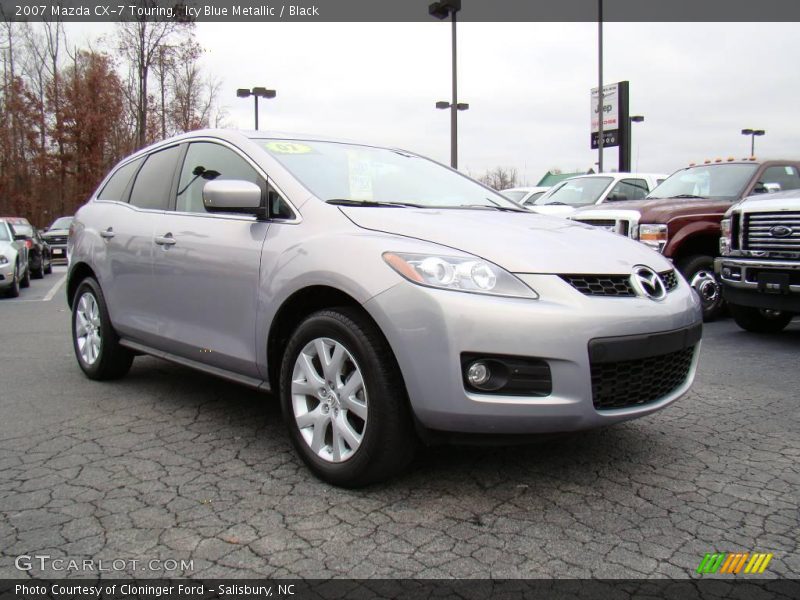 Icy Blue Metallic / Black 2007 Mazda CX-7 Touring