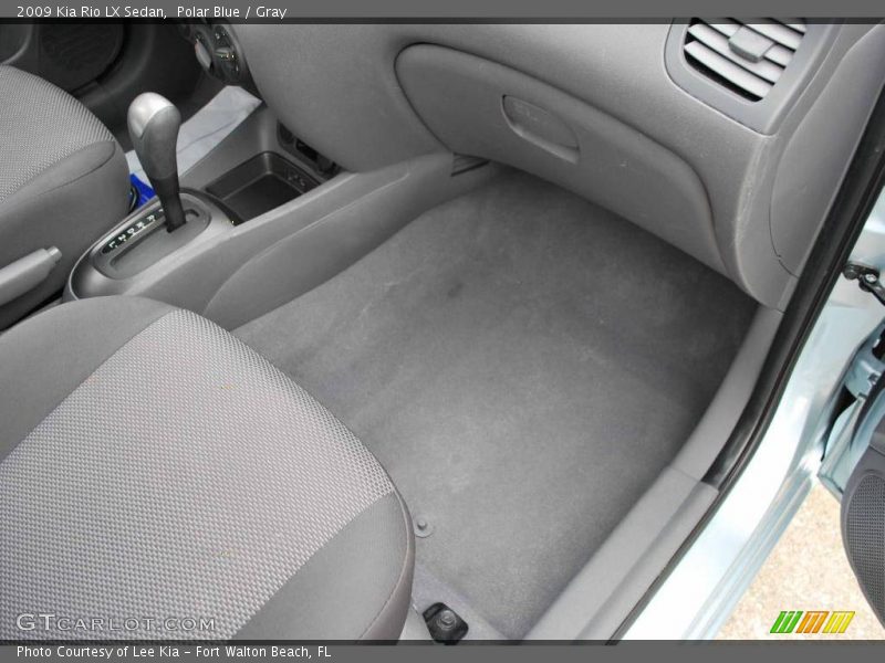 Polar Blue / Gray 2009 Kia Rio LX Sedan