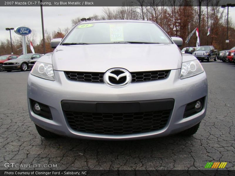 Icy Blue Metallic / Black 2007 Mazda CX-7 Touring