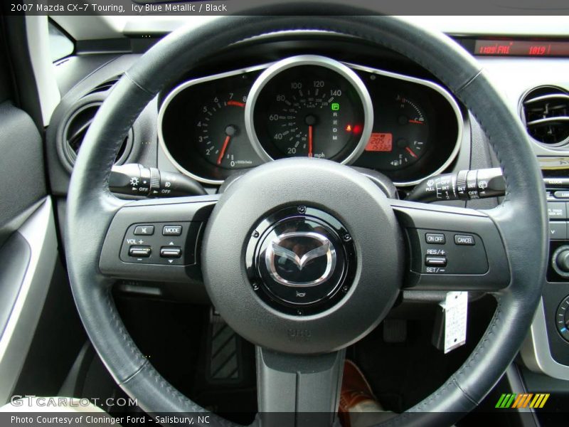 Icy Blue Metallic / Black 2007 Mazda CX-7 Touring