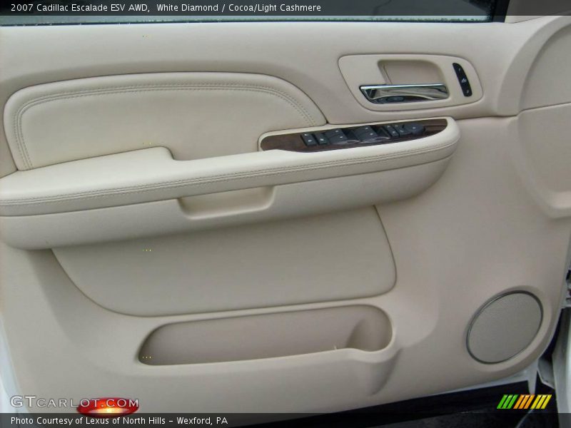 White Diamond / Cocoa/Light Cashmere 2007 Cadillac Escalade ESV AWD