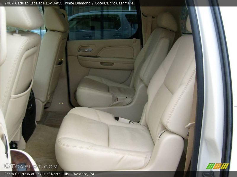 White Diamond / Cocoa/Light Cashmere 2007 Cadillac Escalade ESV AWD