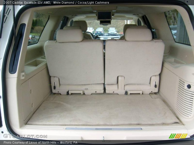 White Diamond / Cocoa/Light Cashmere 2007 Cadillac Escalade ESV AWD