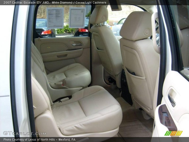 White Diamond / Cocoa/Light Cashmere 2007 Cadillac Escalade ESV AWD