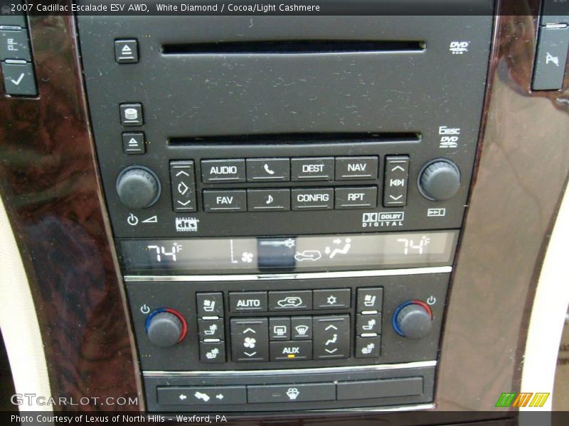 White Diamond / Cocoa/Light Cashmere 2007 Cadillac Escalade ESV AWD