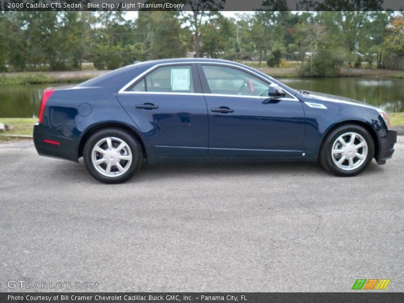 Blue Chip / Light Titanium/Ebony 2008 Cadillac CTS Sedan