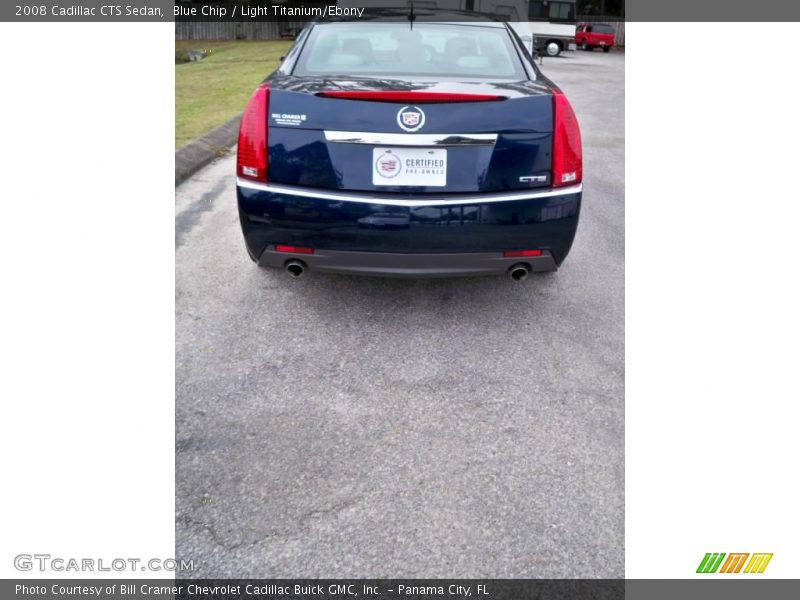 Blue Chip / Light Titanium/Ebony 2008 Cadillac CTS Sedan