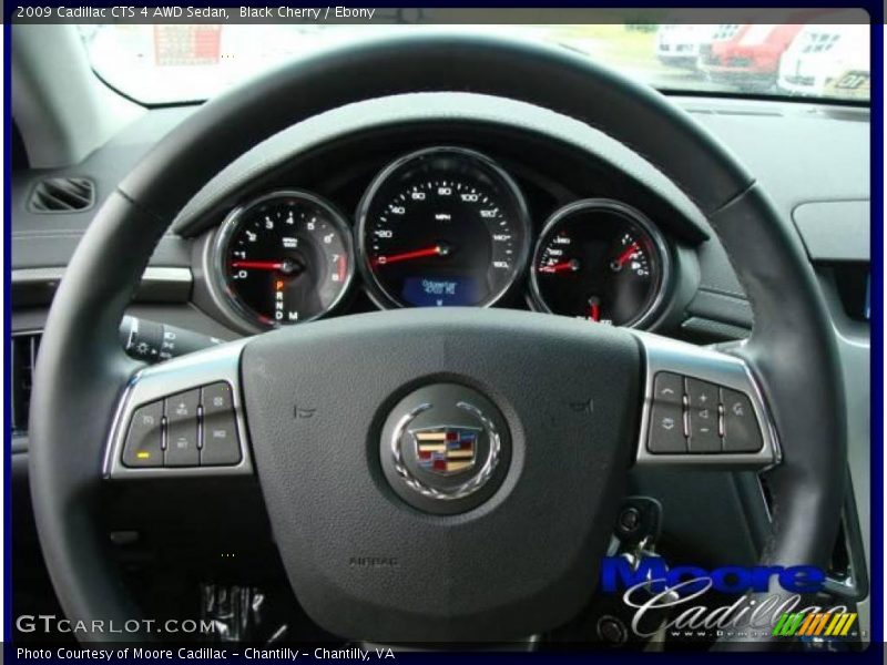 Black Cherry / Ebony 2009 Cadillac CTS 4 AWD Sedan
