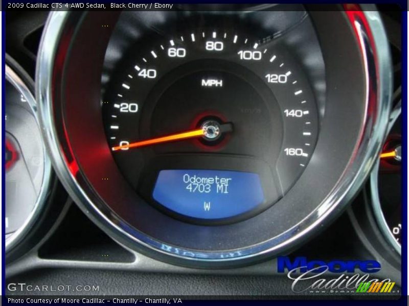 Black Cherry / Ebony 2009 Cadillac CTS 4 AWD Sedan