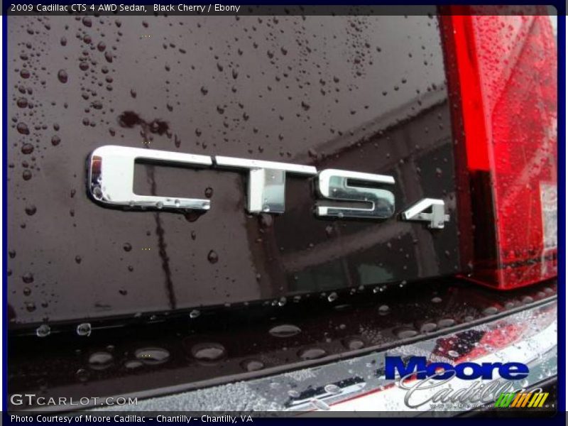 Black Cherry / Ebony 2009 Cadillac CTS 4 AWD Sedan