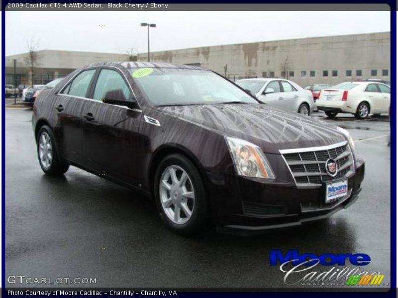 Black Cherry / Ebony 2009 Cadillac CTS 4 AWD Sedan