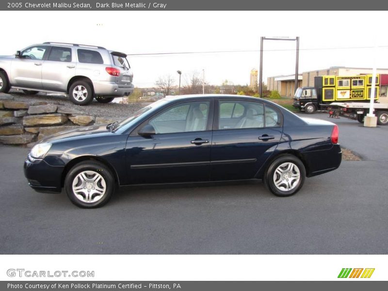 Dark Blue Metallic / Gray 2005 Chevrolet Malibu Sedan