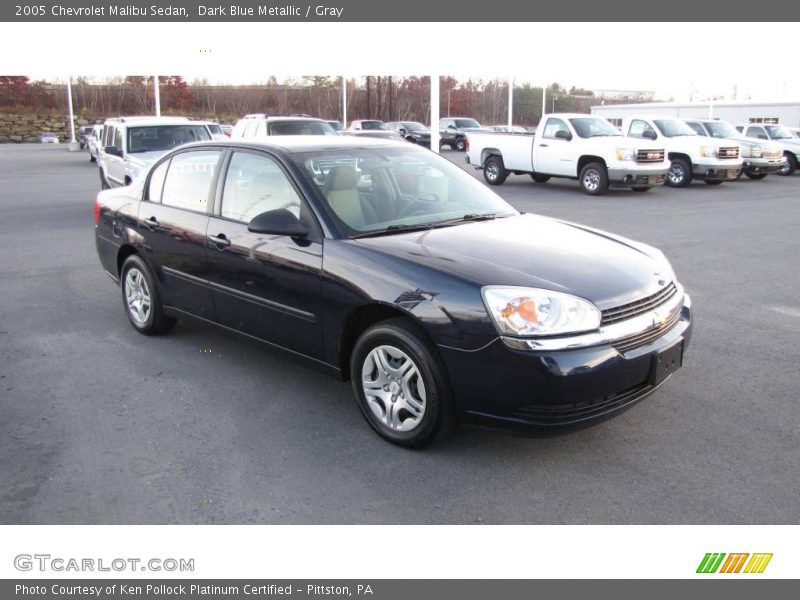 Dark Blue Metallic / Gray 2005 Chevrolet Malibu Sedan