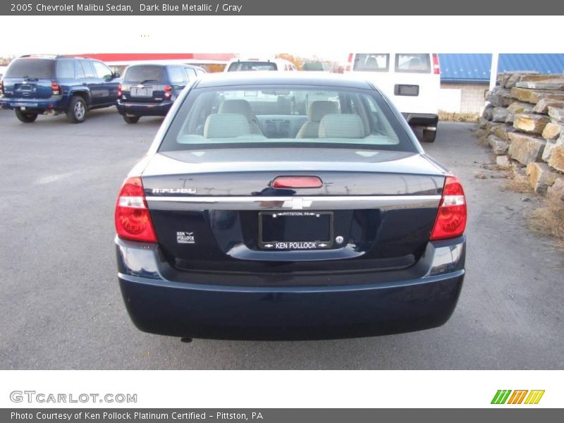 Dark Blue Metallic / Gray 2005 Chevrolet Malibu Sedan
