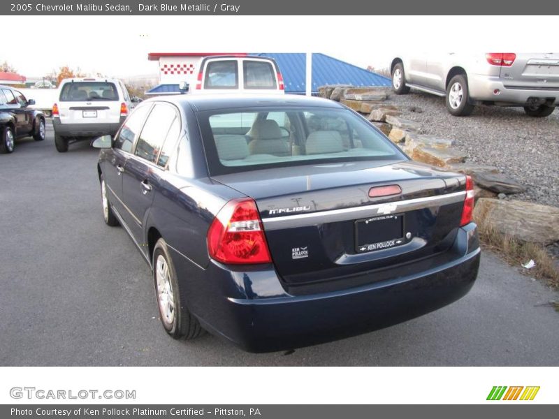 Dark Blue Metallic / Gray 2005 Chevrolet Malibu Sedan