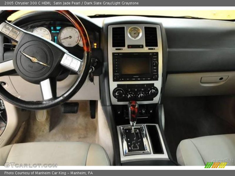 Satin Jade Pearl / Dark Slate Gray/Light Graystone 2005 Chrysler 300 C HEMI