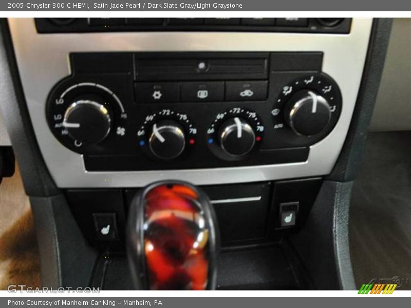 Satin Jade Pearl / Dark Slate Gray/Light Graystone 2005 Chrysler 300 C HEMI