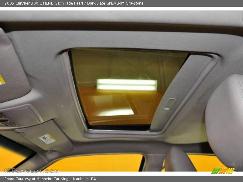 Satin Jade Pearl / Dark Slate Gray/Light Graystone 2005 Chrysler 300 C HEMI