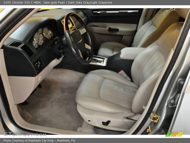 Satin Jade Pearl / Dark Slate Gray/Light Graystone 2005 Chrysler 300 C HEMI