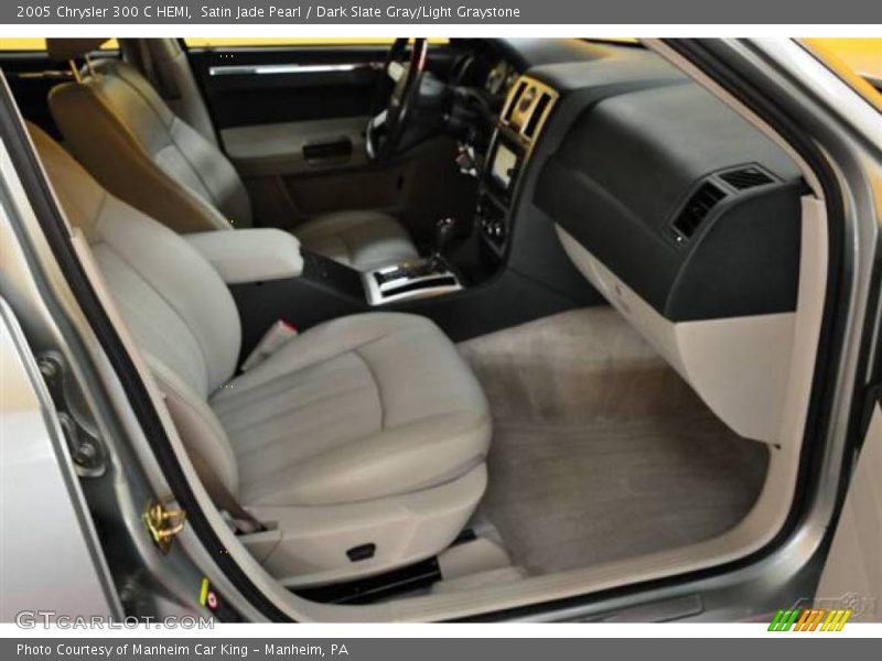 Satin Jade Pearl / Dark Slate Gray/Light Graystone 2005 Chrysler 300 C HEMI