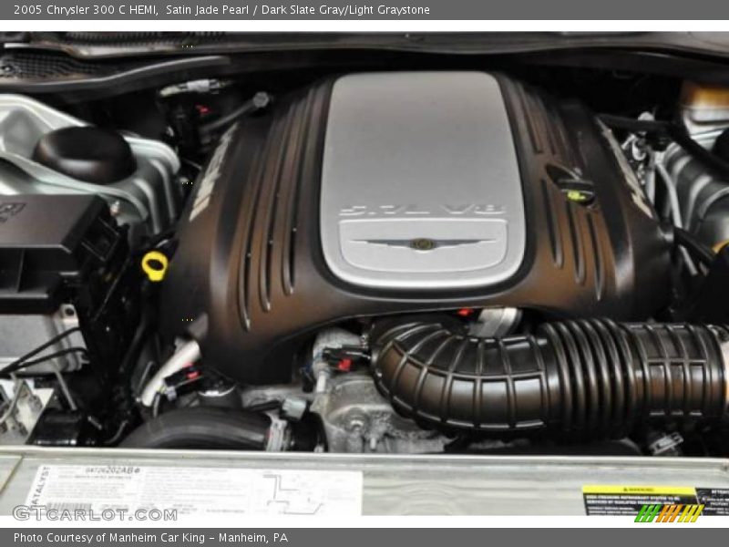 Satin Jade Pearl / Dark Slate Gray/Light Graystone 2005 Chrysler 300 C HEMI