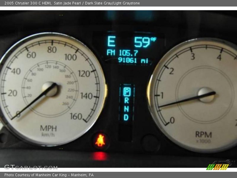 Satin Jade Pearl / Dark Slate Gray/Light Graystone 2005 Chrysler 300 C HEMI