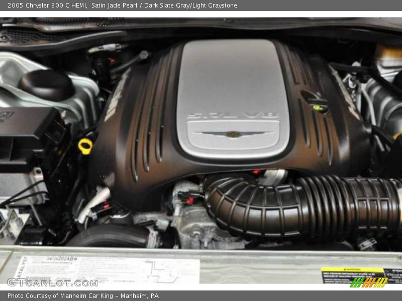 Satin Jade Pearl / Dark Slate Gray/Light Graystone 2005 Chrysler 300 C HEMI