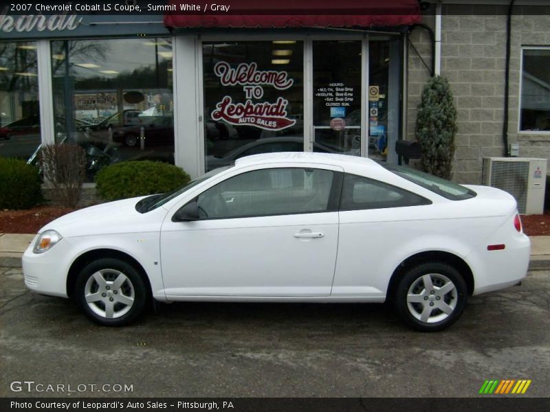 Summit White / Gray 2007 Chevrolet Cobalt LS Coupe