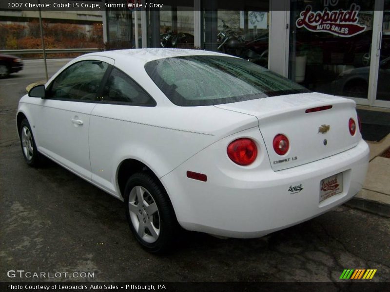Summit White / Gray 2007 Chevrolet Cobalt LS Coupe