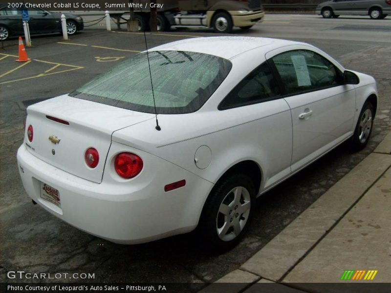 Summit White / Gray 2007 Chevrolet Cobalt LS Coupe