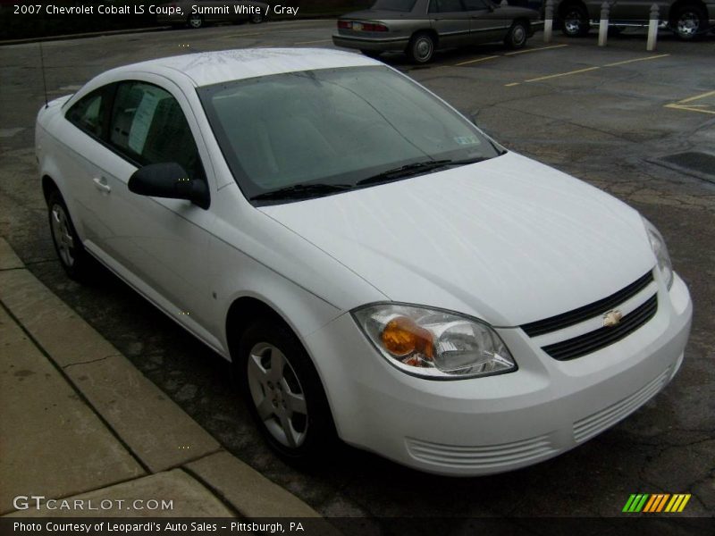 Summit White / Gray 2007 Chevrolet Cobalt LS Coupe