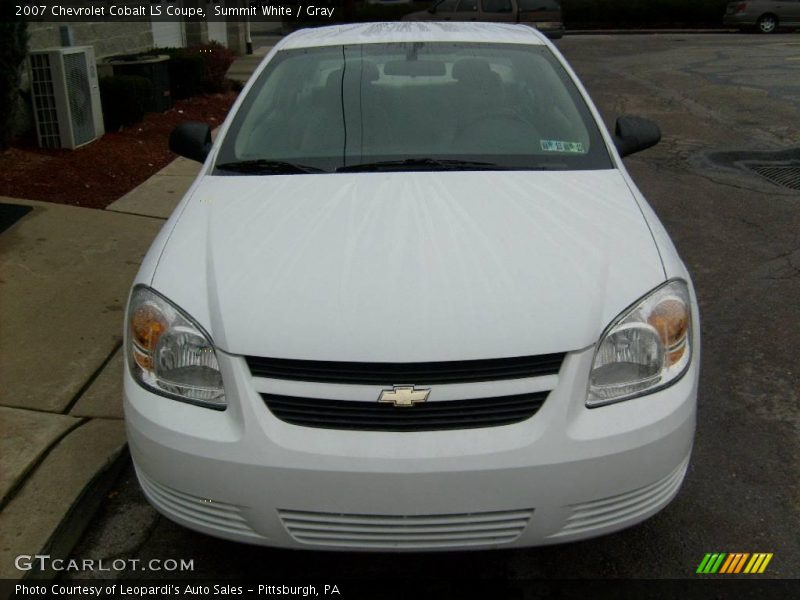 Summit White / Gray 2007 Chevrolet Cobalt LS Coupe