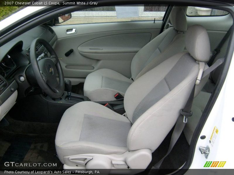 Summit White / Gray 2007 Chevrolet Cobalt LS Coupe