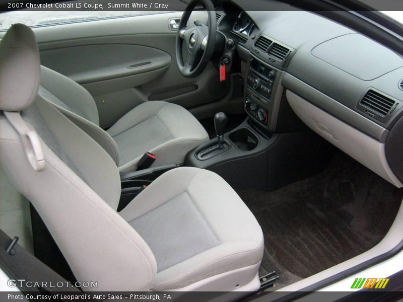 Summit White / Gray 2007 Chevrolet Cobalt LS Coupe