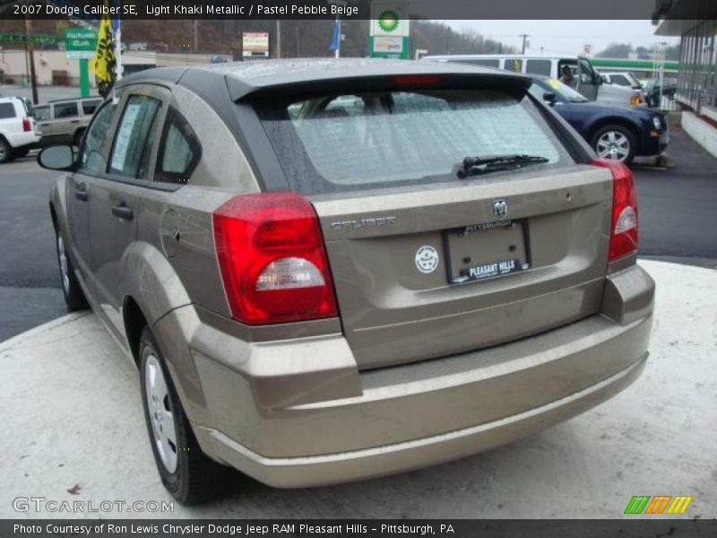 Light Khaki Metallic / Pastel Pebble Beige 2007 Dodge Caliber SE