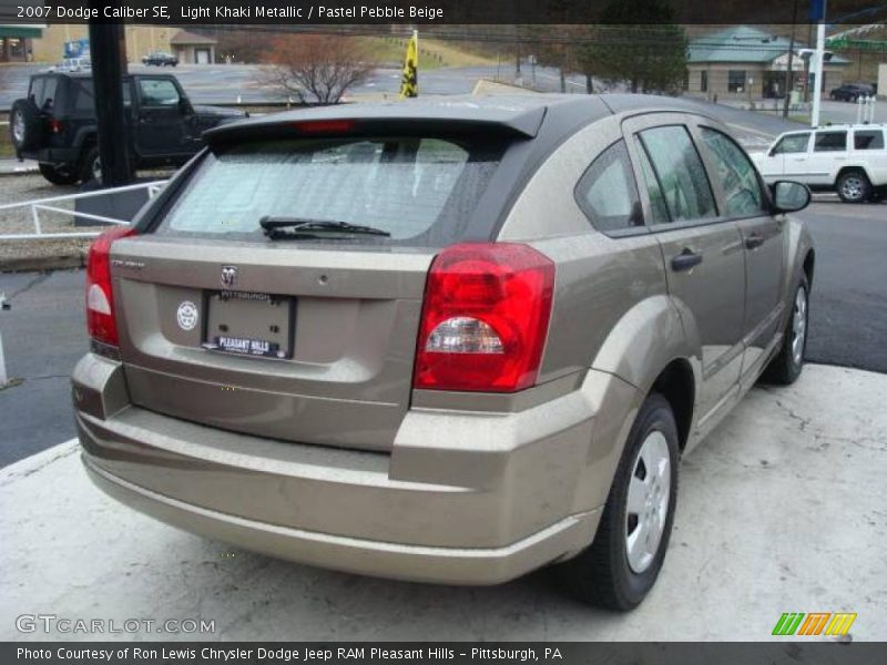 Light Khaki Metallic / Pastel Pebble Beige 2007 Dodge Caliber SE