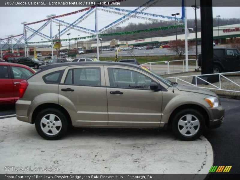 Light Khaki Metallic / Pastel Pebble Beige 2007 Dodge Caliber SE