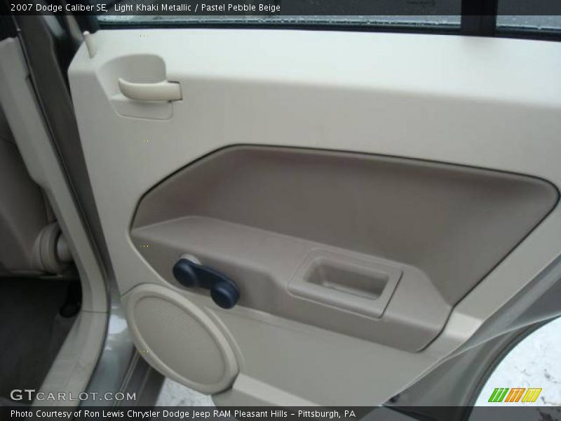 Light Khaki Metallic / Pastel Pebble Beige 2007 Dodge Caliber SE