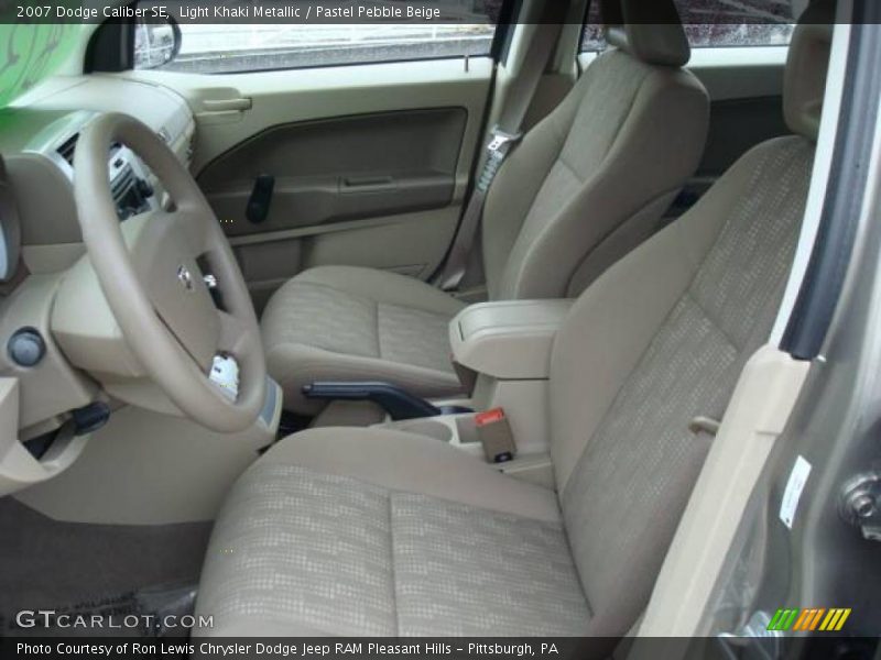 Light Khaki Metallic / Pastel Pebble Beige 2007 Dodge Caliber SE