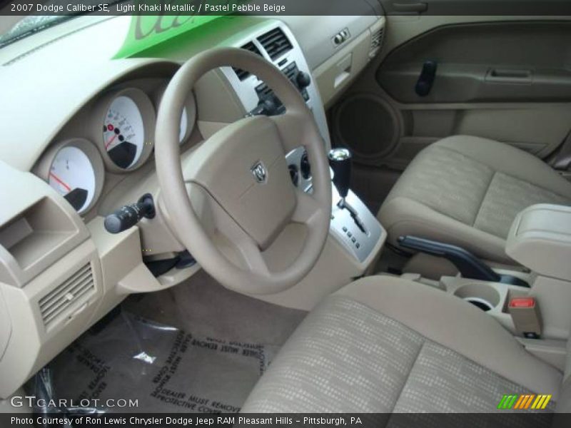 Light Khaki Metallic / Pastel Pebble Beige 2007 Dodge Caliber SE