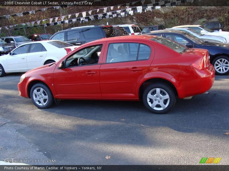 Victory Red / Gray 2008 Chevrolet Cobalt LT Sedan