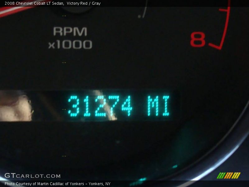 Victory Red / Gray 2008 Chevrolet Cobalt LT Sedan