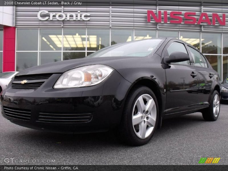 Black / Gray 2008 Chevrolet Cobalt LT Sedan
