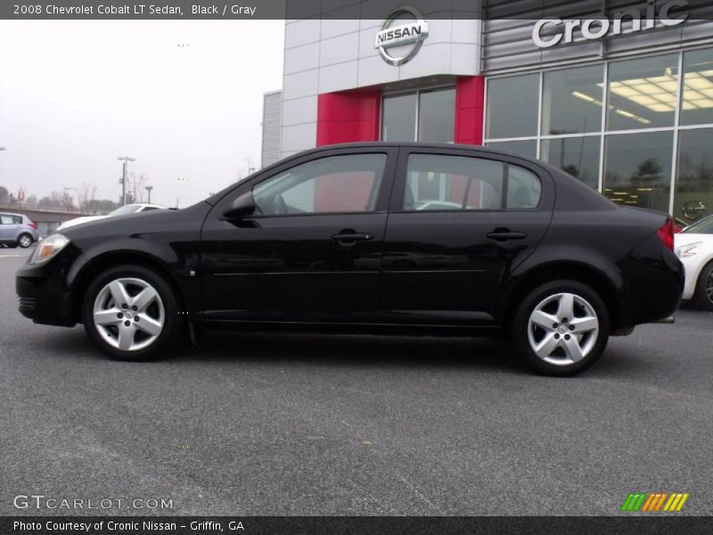 Black / Gray 2008 Chevrolet Cobalt LT Sedan