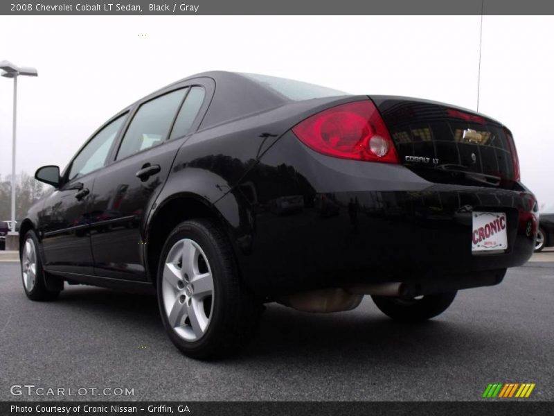 Black / Gray 2008 Chevrolet Cobalt LT Sedan